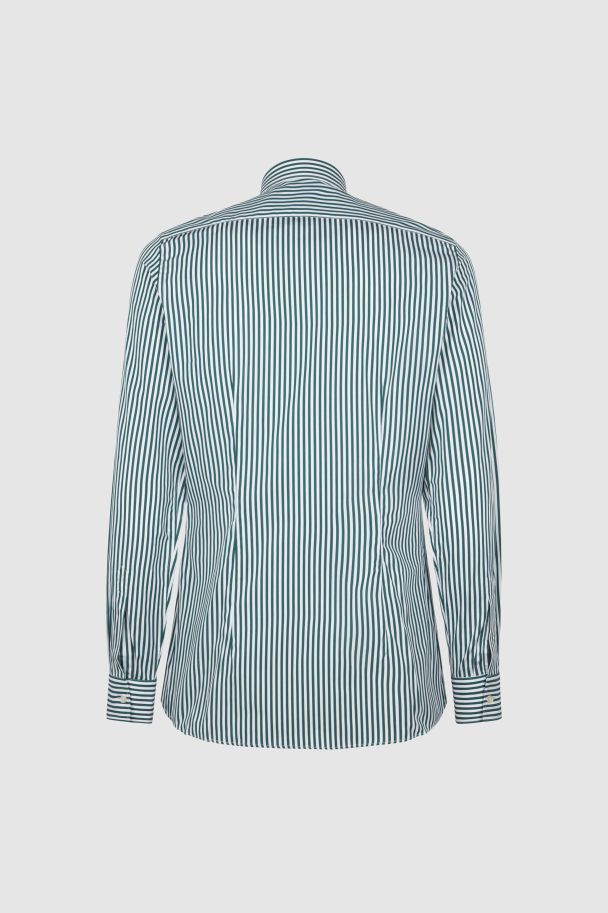Camicia a righe verdi top