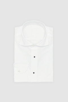 Camicia bianca righe diagonali