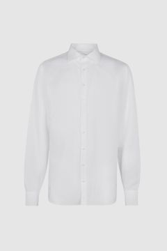 Camicia bianca in misto lino, must have